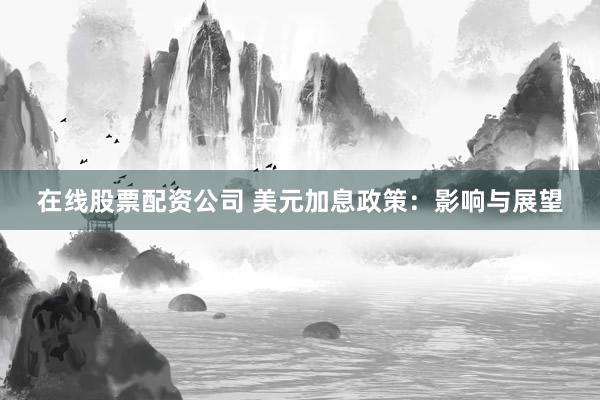 在线股票配资公司 美元加息政策：影响与展望