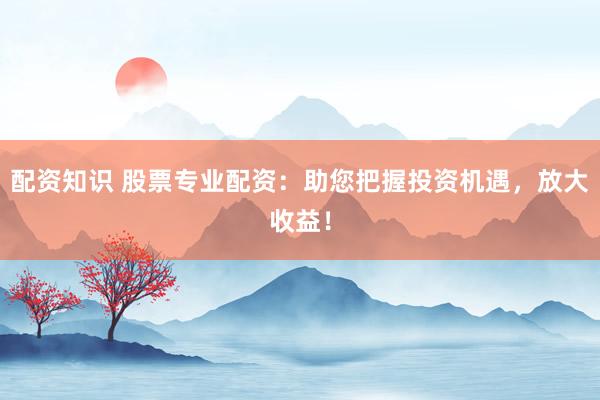 配资知识 股票专业配资：助您把握投资机遇，放大收益！