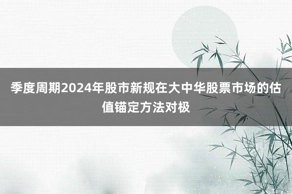 季度周期2024年股市新规在大中华股票市场的估值锚定方法对极