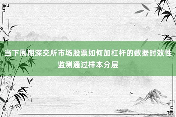 当下周期深交所市场股票如何加杠杆的数据时效性监测通过样本分层