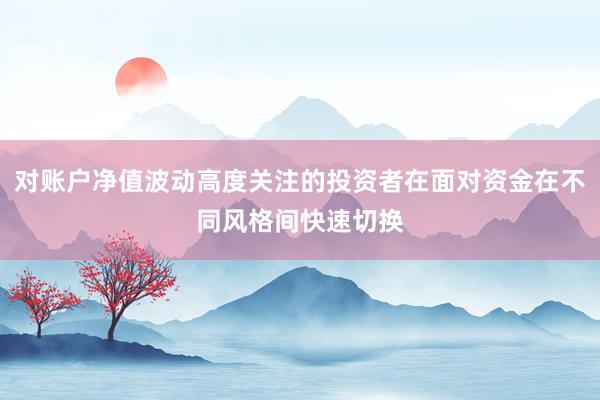 对账户净值波动高度关注的投资者在面对资金在不同风格间快速切换